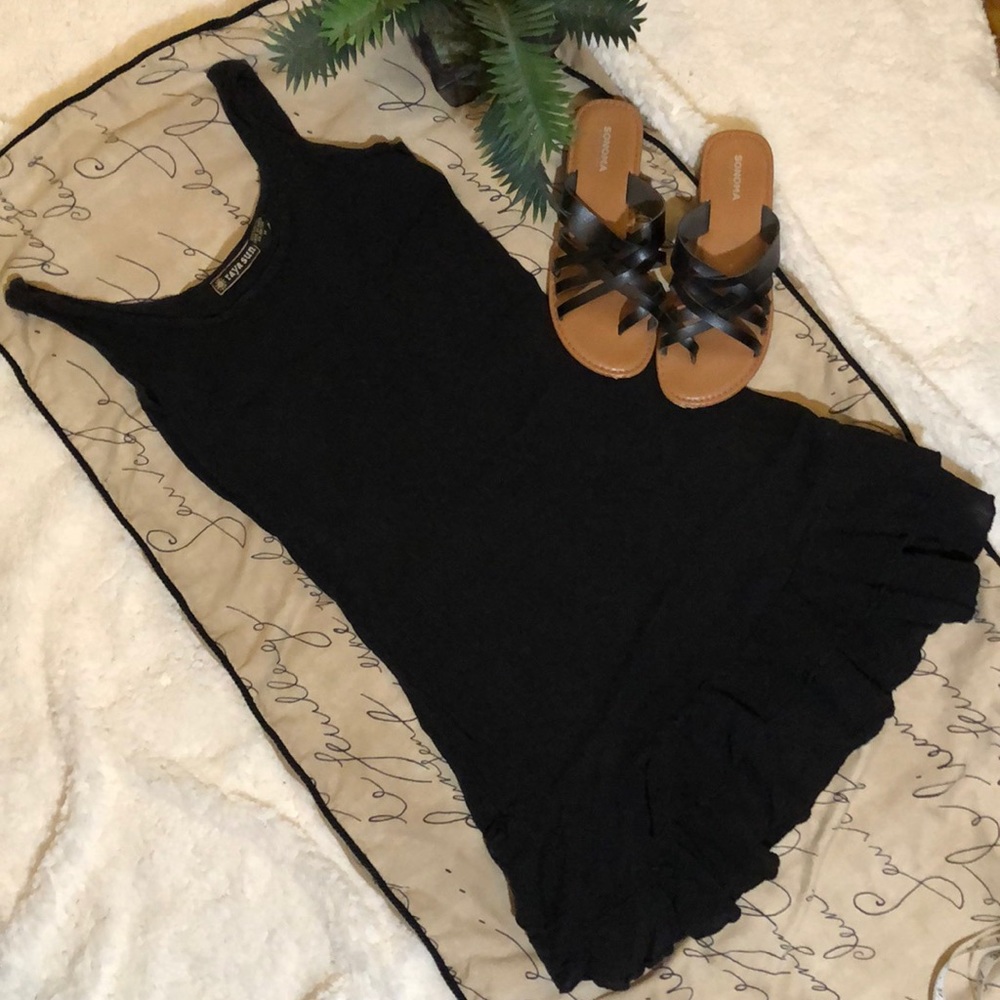 Cotton gauze bathing suit cover up.
